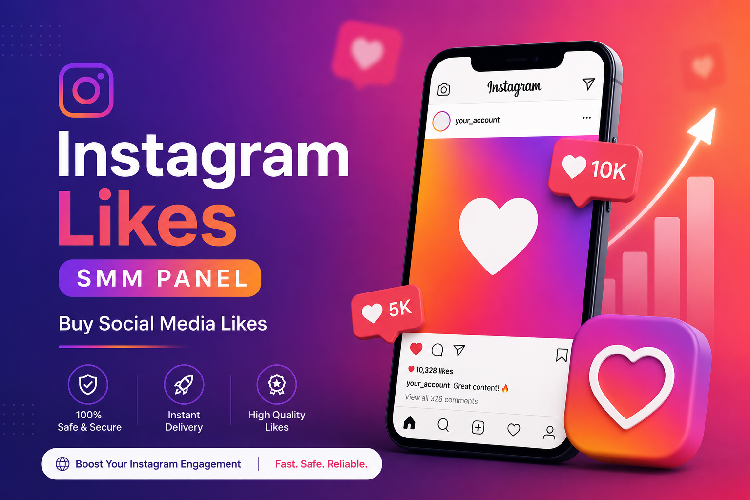 Instagram Likes SMM panel - Buy Social Media Likes