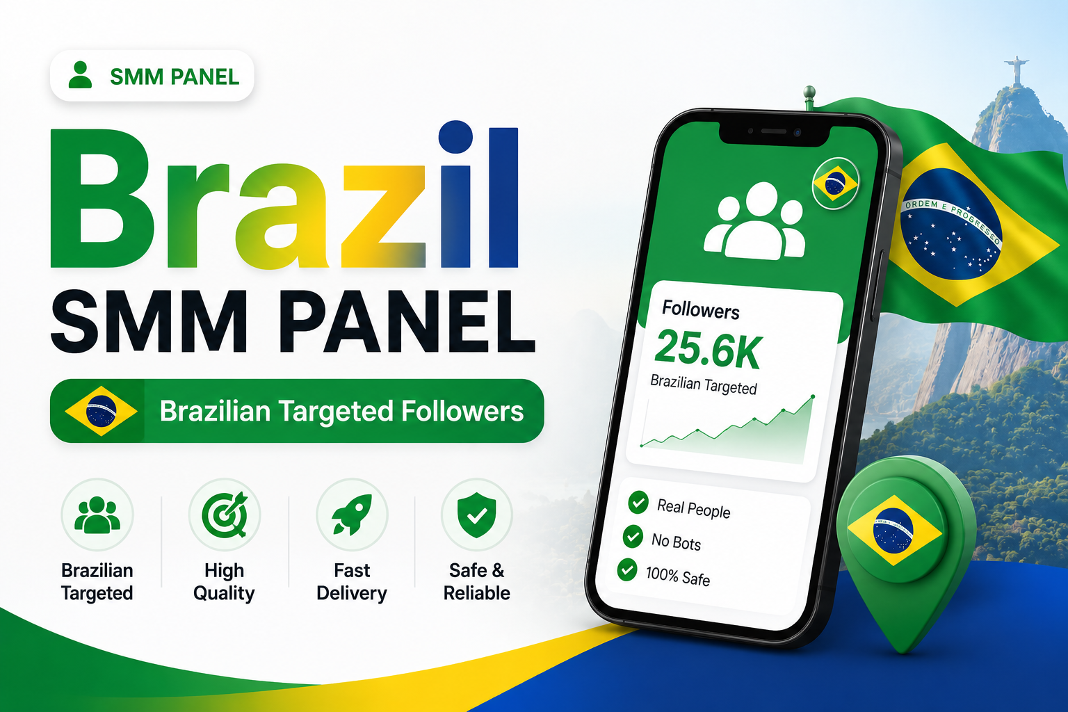 Brazil SMM panel - Brazilian Targeted Followers