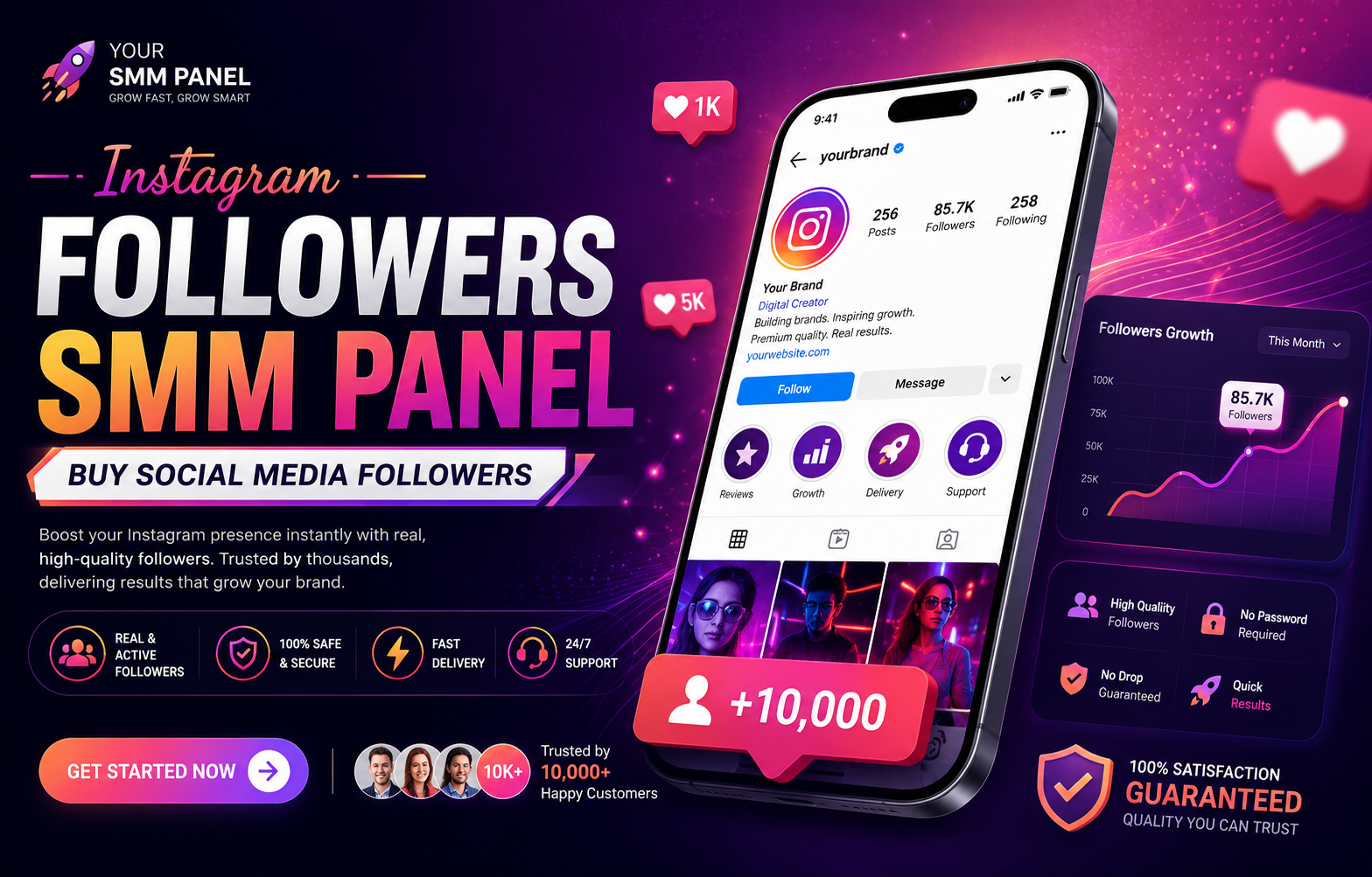 Instagram Followers SMM panel - Buy Social Media Followers
